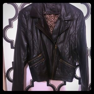 Faux Leather Biker Jacket